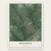 Boothwyn, Pennsylvania map print, the full design