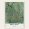 Bradenville, Pennsylvania map print, the full design