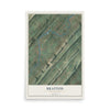 Map of Bratton, Pennsylvania, 12 x 18 inch unframed archival matte print