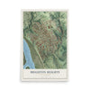 Map of Brighton Heights, Pennsylvania, 12 x 18 inch unframed archival matte print