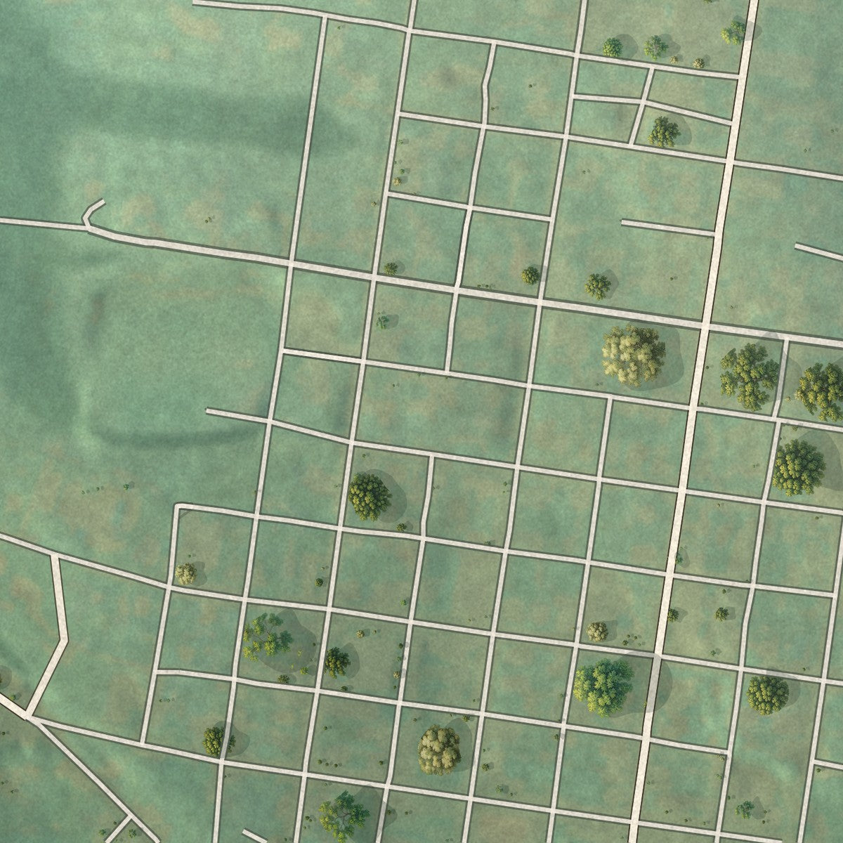 Close-up of the map of Brisbin, Pennsylvania print showing street and building detail