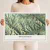 Map of Brookfield, Pennsylvania, 12 x 18 inch unframed archival matte print