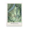 Map of Brownsville, Fayette County, Pennsylvania, 12 x 18 inch unframed archival matte print