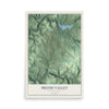 Map of Brush Valley, Pennsylvania, 12 x 18 inch unframed archival matte print