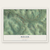Bulger, Pennsylvania map print, the full design