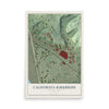 Map of California-Kirkbride, Pennsylvania, 12 x 18 inch unframed archival matte print