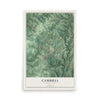 Map of Cambria, Pennsylvania, 12 x 18 inch unframed archival matte print
