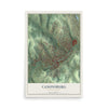 Map of Canonsburg, Pennsylvania, 12 x 18 inch unframed archival matte print