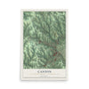 Map of Canton, Washington County, Pennsylvania, 12 x 18 inch unframed archival matte print