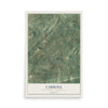 Map of Carroll, Perry County, Pennsylvania, 12 x 18 inch unframed archival matte print