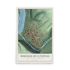 Map of the Borough of Catawissa, Columbia County, Pennsylvania, 12 x 18 inch unframed archival matte print