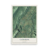 Map of Catharine, Pennsylvania, 12 x 18 inch unframed archival matte print