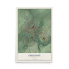 Map of Chalfont, Pennsylvania, 12 x 18 inch unframed archival matte print