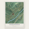 Charlottsville, Pennsylvania map print, the full design