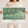Map of Cherry, Sullivan County, Pennsylvania, 12 x 18 inch unframed archival matte print