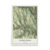 Map of Cherry Ridge, Pennsylvania, 12 x 18 inch unframed archival matte print