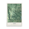 Map of Chest, Cambria County, Pennsylvania, 12 x 18 inch unframed archival matte print