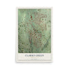 Map of Clarks Green, Pennsylvania, 12 x 18 inch unframed archival matte print