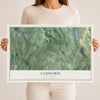 Map of Clifford, Pennsylvania, 12 x 18 inch unframed archival matte print