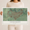 Map of Clifton Heights, Pennsylvania, 12 x 18 inch unframed archival matte print