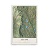 Map of Clinton, Wayne County, Pennsylvania, 12 x 18 inch unframed archival matte print