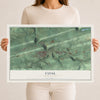 Map of Coal, Pennsylvania, 12 x 18 inch unframed archival matte print