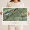 Map of Coaldale, Schuylkill County, Pennsylvania, 12 x 18 inch unframed archival matte print