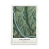 Map of Colebrook, Pennsylvania, 12 x 18 inch unframed archival matte print