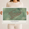 Map of Collingdale, Pennsylvania, 12 x 18 inch unframed archival matte print