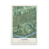 Map of Cooper, Montour County, Pennsylvania, 12 x 18 inch unframed archival matte print