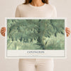 Map of Covington, Tioga County, Pennsylvania, 12 x 18 inch unframed archival matte print