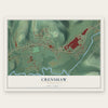 Crenshaw, Pennsylvania map print, the full design