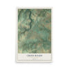 Map of Cross Roads, Pennsylvania, 12 x 18 inch unframed archival matte print