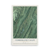 Map of Cumberland Valley, Pennsylvania, 12 x 18 inch unframed archival matte print