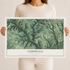 Map of Cummings, Pennsylvania, 12 x 18 inch unframed archival matte print