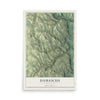 Map of Damascus, Pennsylvania, 12 x 18 inch unframed archival matte print