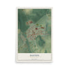 Map of Dayton, Pennsylvania, 12 x 18 inch unframed archival matte print