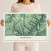 Map of Deerfield, Warren County, Pennsylvania, 12 x 18 inch unframed archival matte print