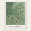 DeSales University, Pennsylvania map print, the full design