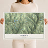 Map of Dimock, Pennsylvania, 12 x 18 inch unframed archival matte print