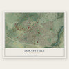 Dorneyville, Pennsylvania map print, the full design