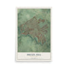 Map of Drexel Hill, Pennsylvania, 12 x 18 inch unframed archival matte print