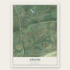 Drums, Pennsylvania map print, the full design