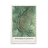 Map of the Borough of Dunbar, Fayette County, Pennsylvania, 12 x 18 inch unframed archival matte print