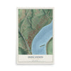 Map of Duncannon, Pennsylvania, 12 x 18 inch unframed archival matte print