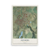 Map of Dunmore, Pennsylvania, 12 x 18 inch unframed archival matte print