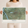 Map of Duryea, Pennsylvania, 12 x 18 inch unframed archival matte print