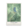 Map of Eagles Mere, Pennsylvania, 12 x 18 inch unframed archival matte print