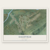 Eagleville, Pennsylvania map print, the full design