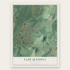 East Altoona, Pennsylvania map print, the full design